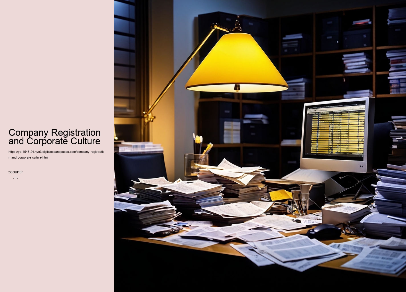 Company Registration and Corporate Culture